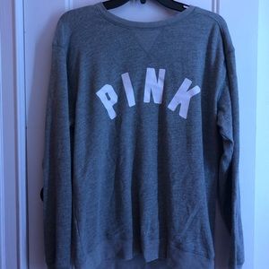 pink crew neck